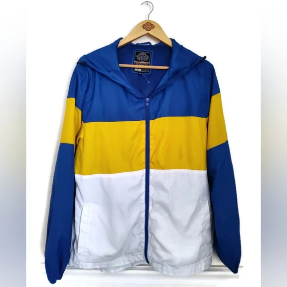 Bleeker And Mercer 90's Y2K Jacket Activewear UCLA Colors Size Medium - Picture 1 of 3